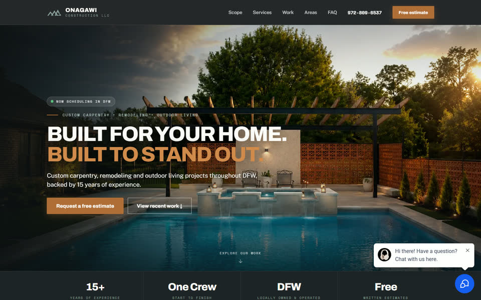 ONAGAWI Construction homepage